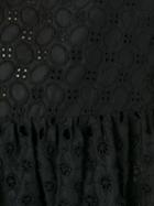 P.a.r.o.s.h. - Broderie Babydoll Dress - Women - Cotton - M, Women's, Black, Cotton