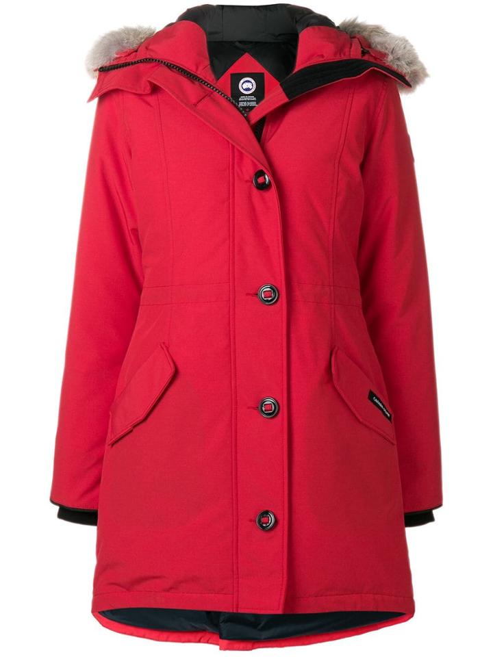 Canada Goose Fur Trimmed Parka - Red