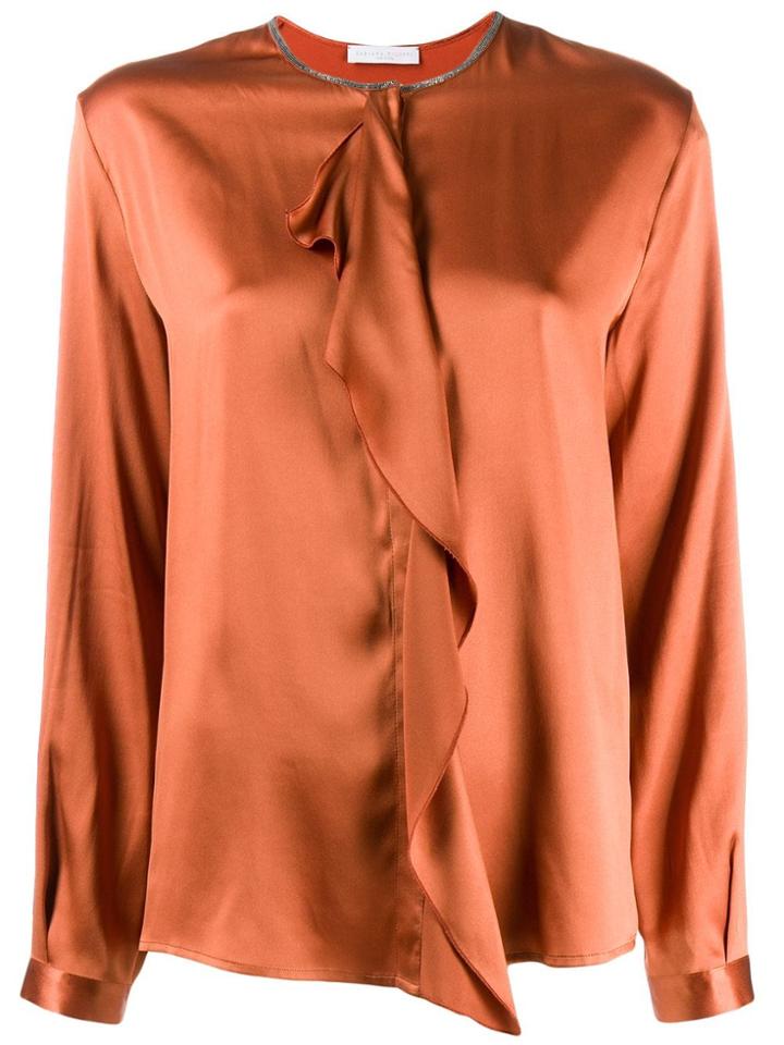 Fabiana Filippi Ruffled Detail Blouse - Orange