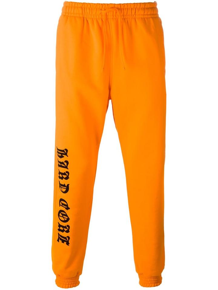 Misbhv 'hardcore' Track Pants, Adult Unisex, Size: Large, Yellow/orange, Cotton