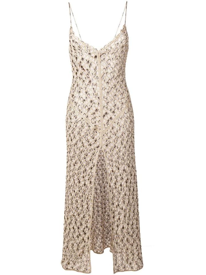 Missoni Mare Patterned Evening Dress - Gold