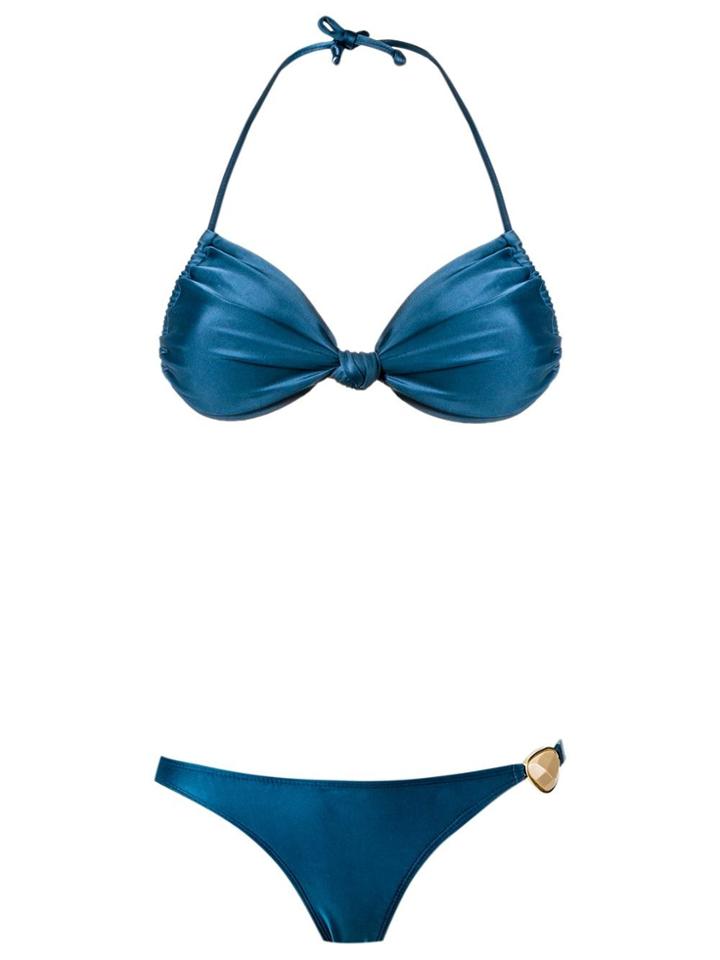 Adriana Degreas Triangle Bikini Set - Blue