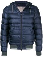 Herno Hooded Down Jacket - Blue