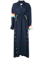 Mira Mikati Rainbow Trim Dress - Blue