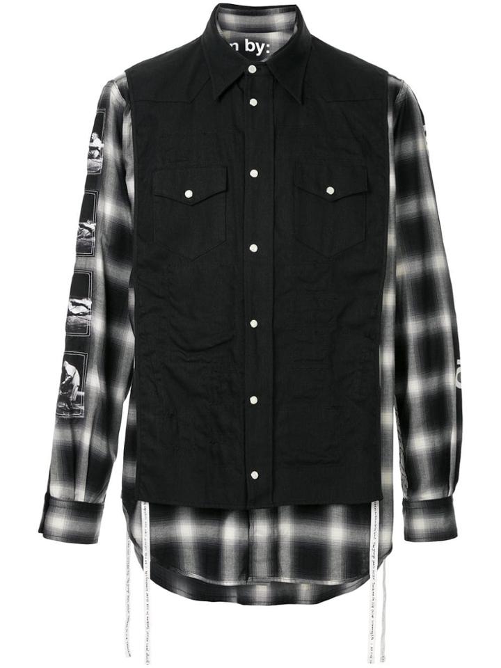 Takahiromiyashita The Soloist Charles Peterson Plaid Shirt - Black