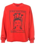 Enfants Riches Deprimes - E.r.d. Deluxe Long Sleeve T-shirt - Unisex - Cotton - S, Red, Cotton