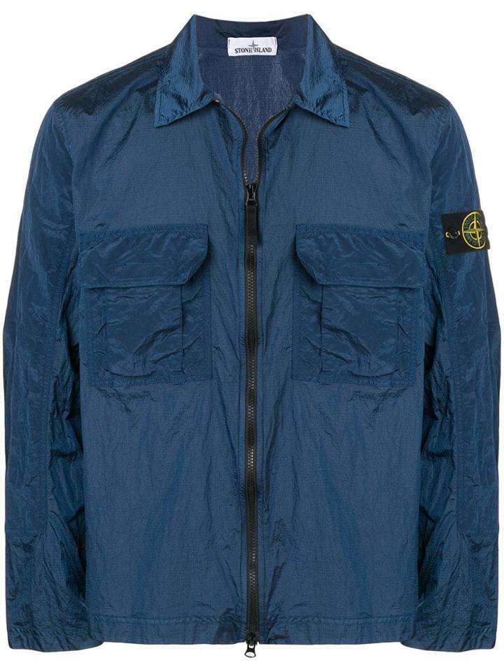 Stone Island Shell Shirt Jacket - Blue