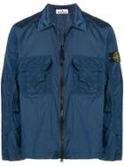 Stone Island Shell Shirt Jacket - Blue