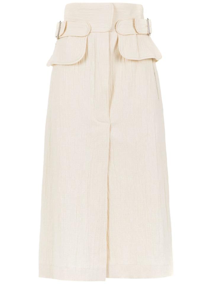 Framed Checklist Skirt - Nude & Neutrals