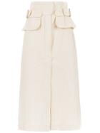 Framed Checklist Skirt - Nude & Neutrals