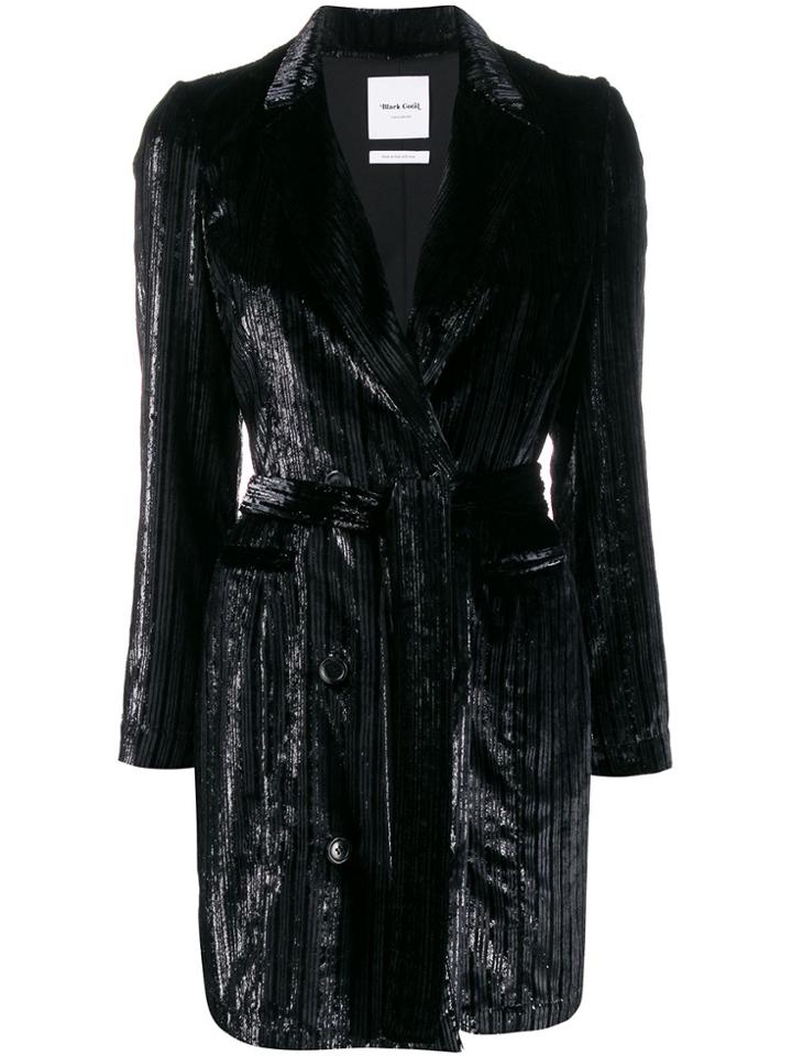 Black Coral Harper Metallized Blazer Dress