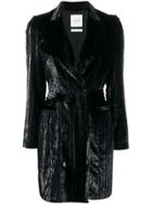 Black Coral Harper Metallized Blazer Dress