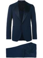 Tagliatore - Wide Lapel Dinner Suit - Men - Cupro/mohair/virgin Wool - 52, Blue, Cupro/mohair/virgin Wool