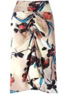 Marni Lucid Print Gathered Skirt, Women's, Size: 42, Viscose/silk