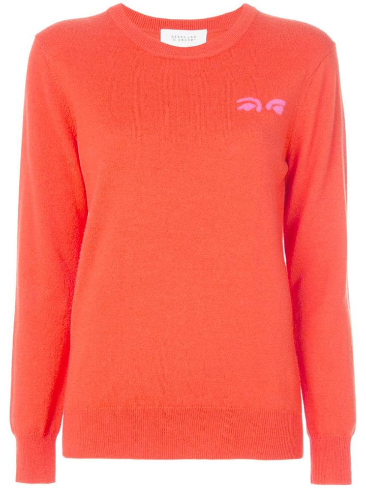 Derek Lam 10 Crosby Eyes Intarsia Jumper - Orange