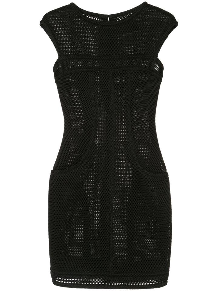 Chanel Pre-owned Mesh Short Dress - Black