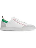 Thom Browne Multicolor Calfskin Sneaker - White