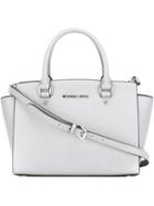 Michael Michael Kors 'selma' Tote, Women's, Grey, Leather