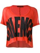 Haider Ackermann Short Sleeved Crop Top - Red