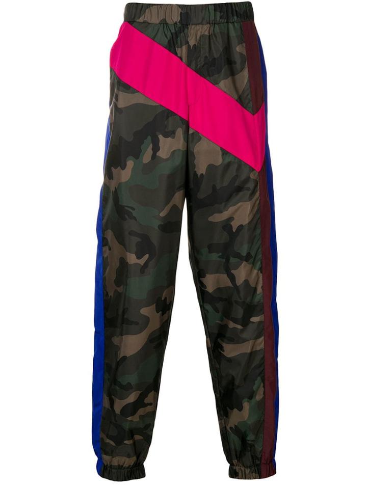 Valentino Camouflage Nylon Trousers - Green