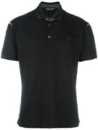 Alexander Mcqueen Printed Insert Polo Shirt, Men's, Size: Xl, Black, Cotton
