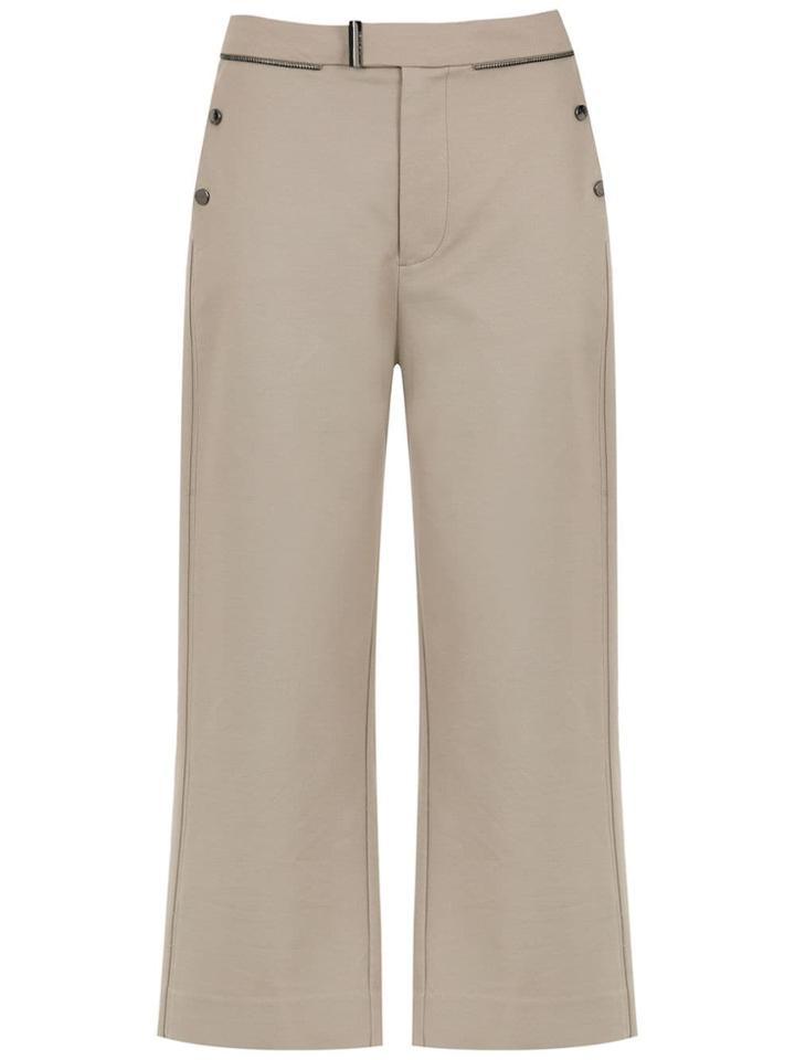 Tufi Duek Cropped Wide-leg Pants - Neutrals