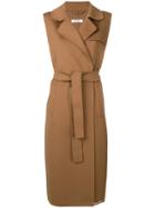 's Max Mara Laura Sleeveless Wool Coat - Brown