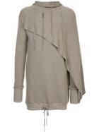 Army Of Me Layered Hoodie - Grey