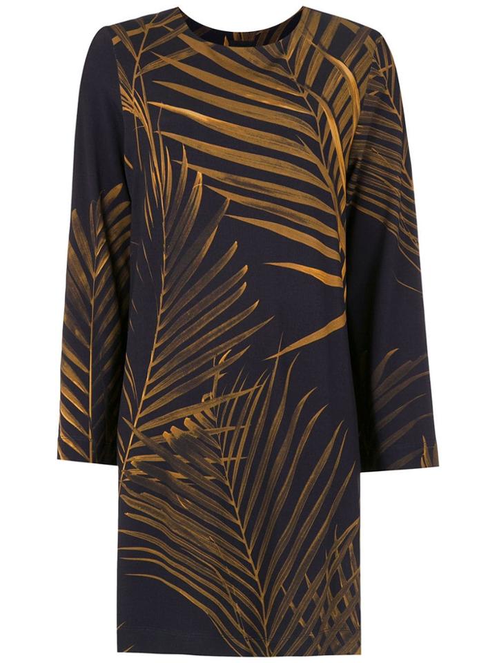 Osklen Printed Long Sleeved Dress - Black