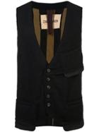 Ziggy Chen Patch Pocket Vest - Black