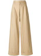 Sofie D'hoore Flared Trousers - Nude & Neutrals