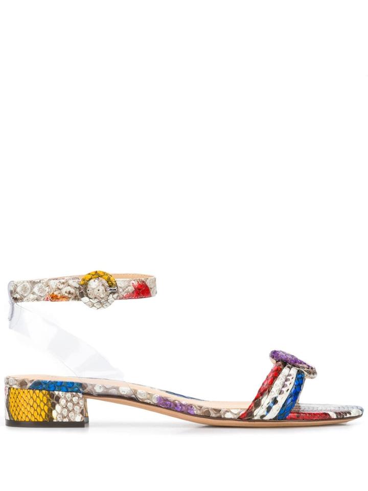 Alexandre Birman Colour Block Open-toe Sandals - Red