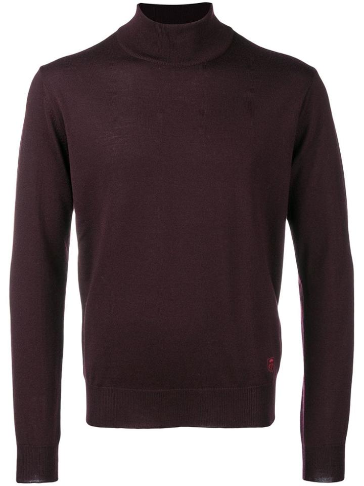 Corneliani Turtleneck Jumper - Red