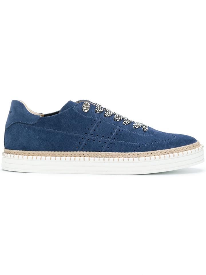 Hogan Perforated Detail Sneakers - Blue