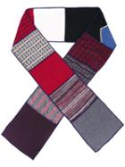 See By Chloé Patchwork Scarf, Women's, Wool/acrylic/cotton