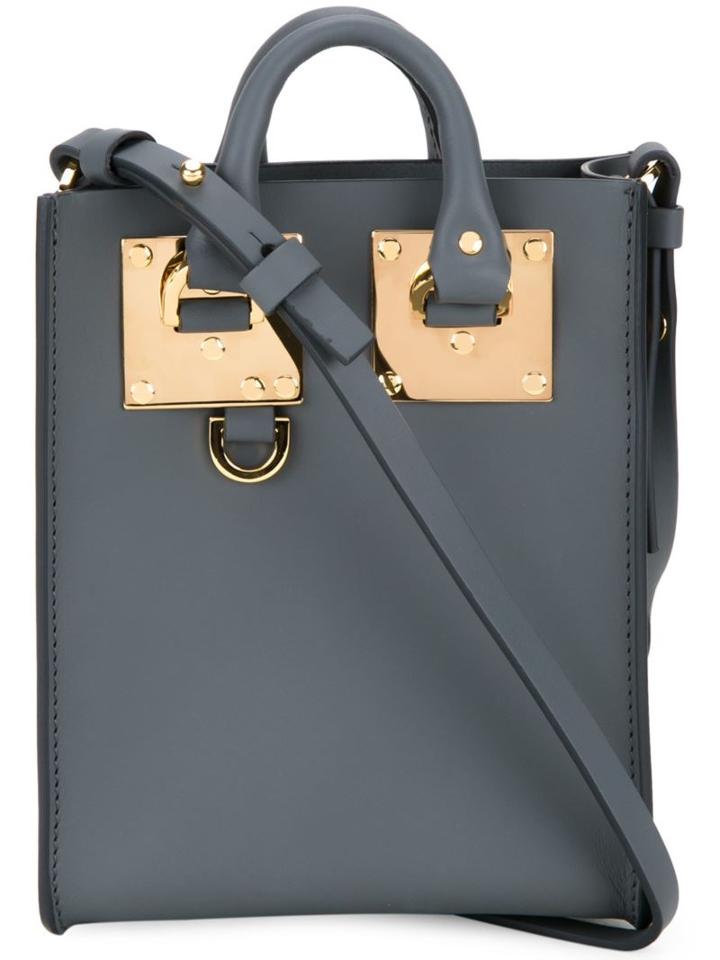 Sophie Hulme Nano 'albion' Crossbody Bag, Women's, Grey