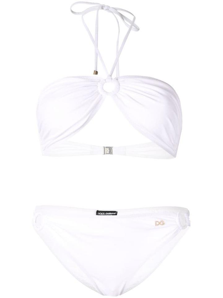 Dolce & Gabbana Halterneck Bikini Set - White