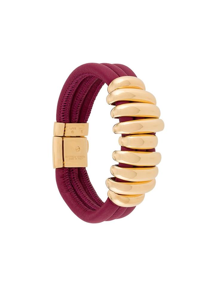 Bottega Veneta Nine Ring Bracelet - Red