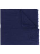 Faliero Sarti Long Plain Scarf - Blue