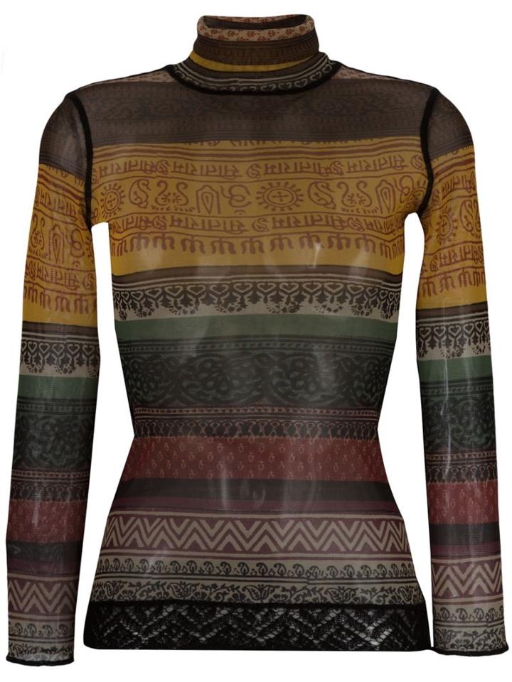Jean Paul Gaultier Vintage Mesh Roll Neck Top