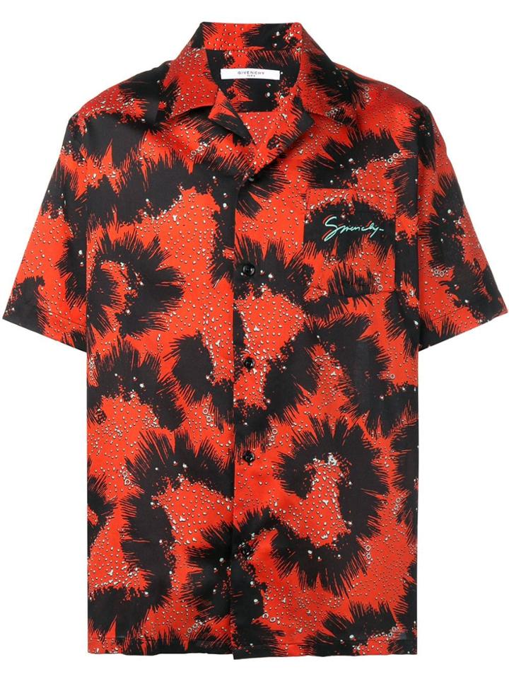 Givenchy Monsters Contrast Short-sleeve Shirt - Red