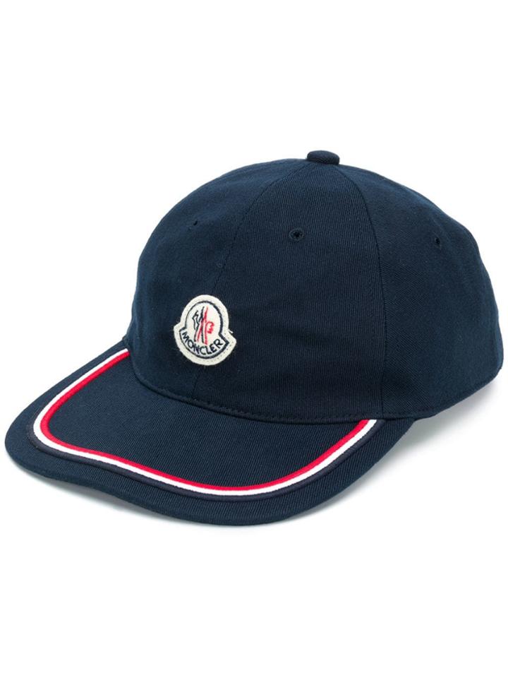 Moncler Berretto Tricolour Cap - Blue
