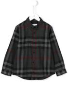 Burberry Kids Flannel Check Shirt, Boy's, Size: 6 Yrs, Grey