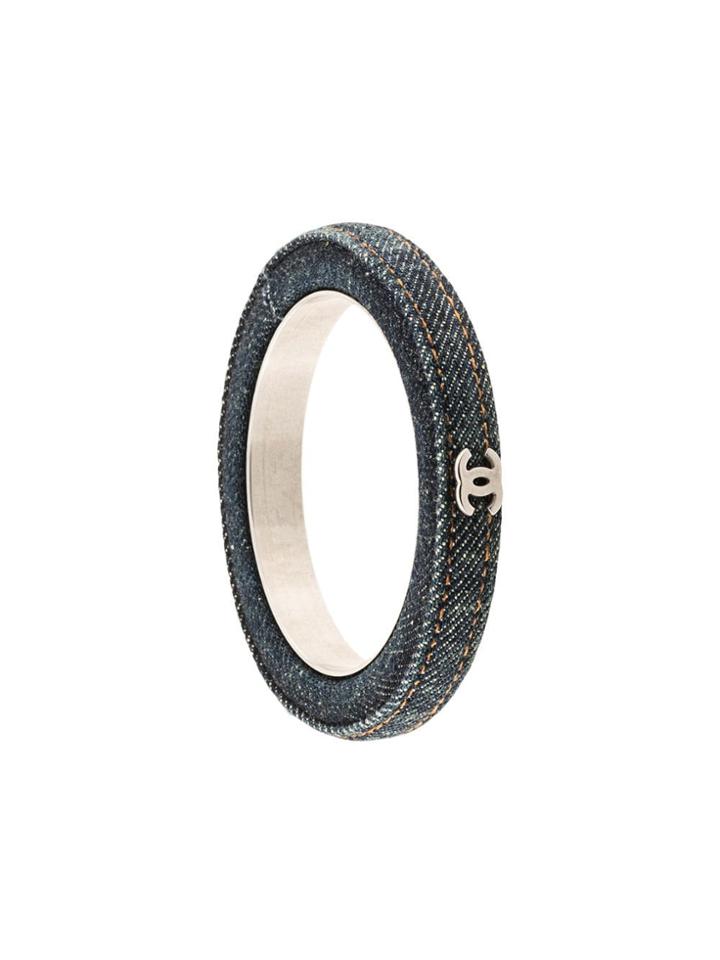 Chanel Pre-owned Denim Bangle - Blue