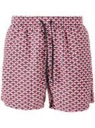 Fendi Bag Bugs Swim Shorts, Size: 46, Red, Polyester/polyamide