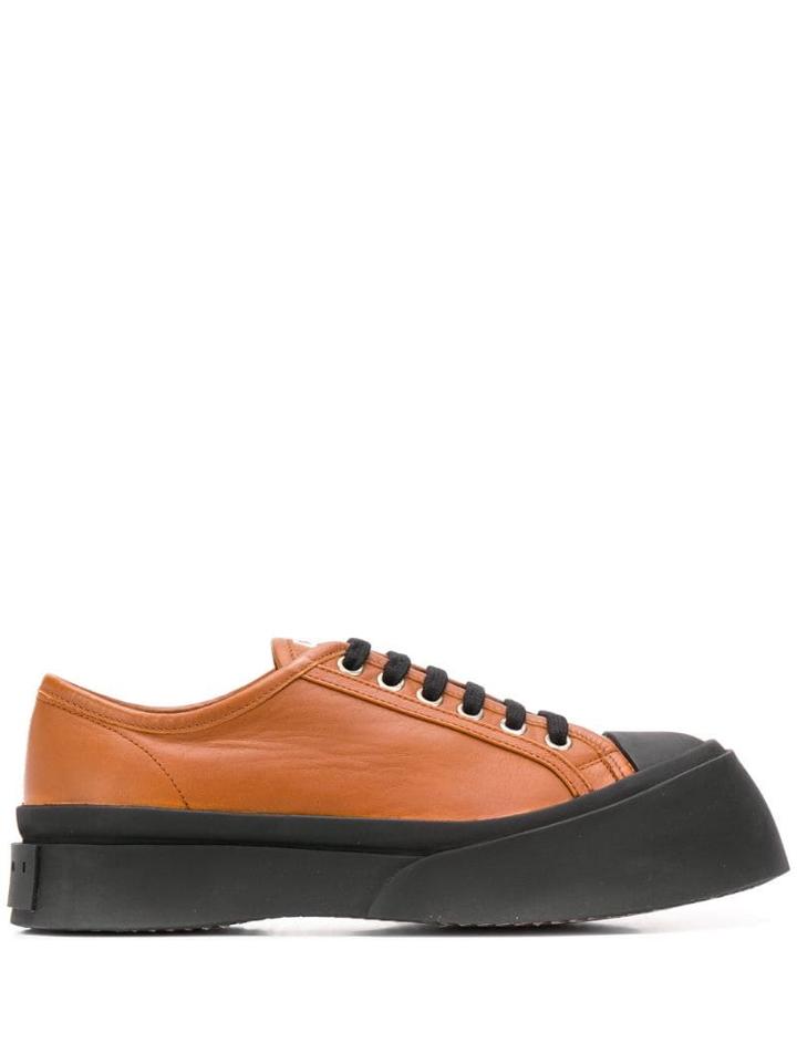 Marni Low-top Chunky Sneakers - Brown