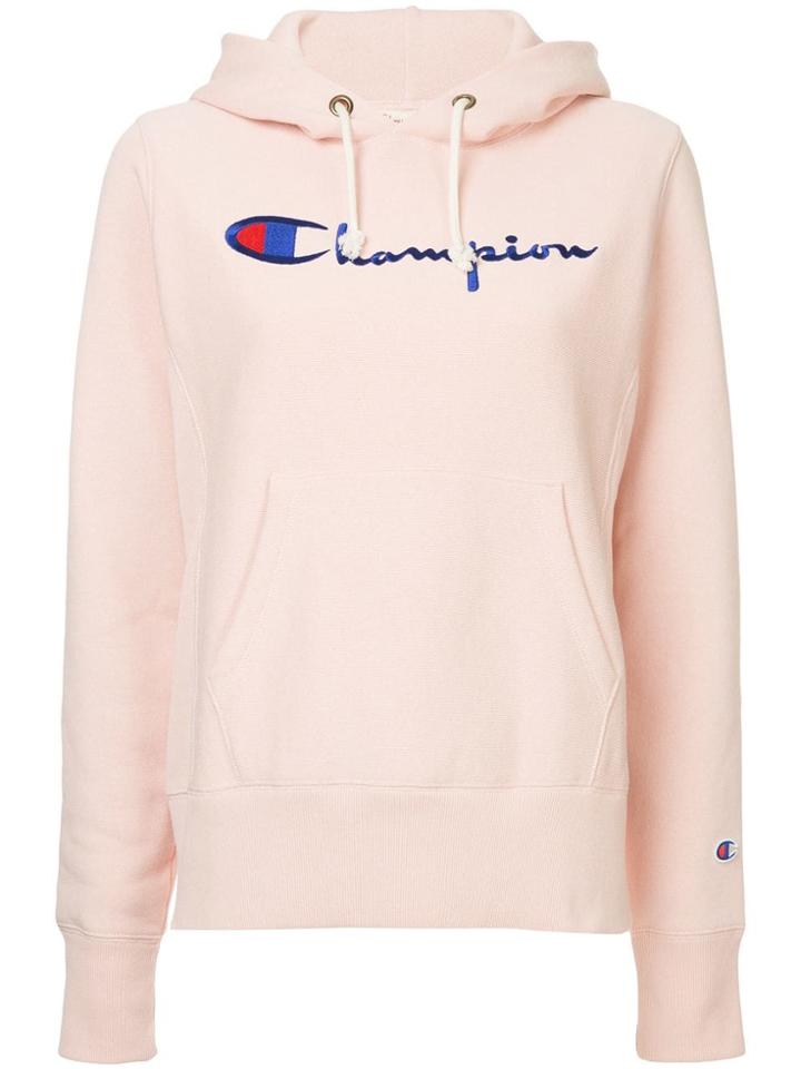 Champion Logo Hoodie - Pink