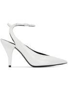 Casadei Pointed Toe Mules - White
