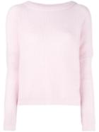 By Malene Birger 'claudetta' Jumper, Women's, Size: Medium, Pink/purple, Polyamide/mohair/wool/elastolefin