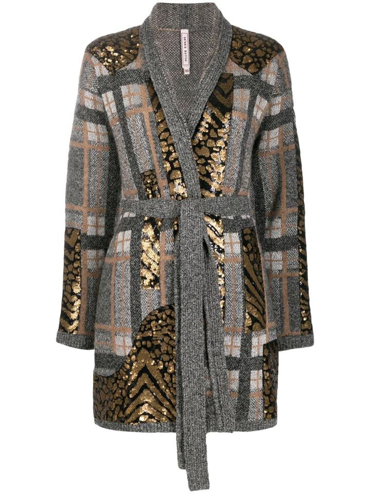 Antonio Marras Geometric Pattern Cardi-coat - Grey
